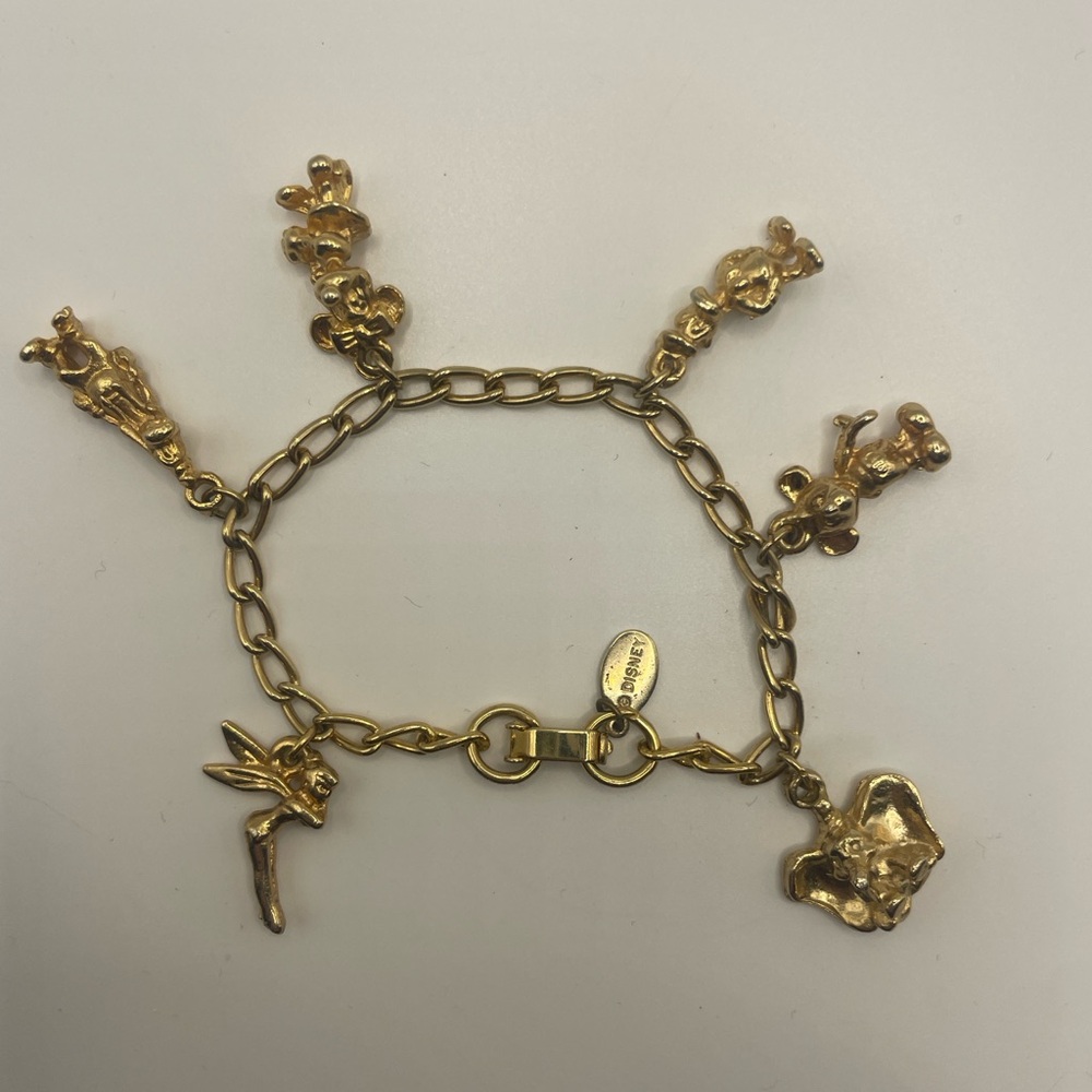 Disney Gold Charm Bracelet